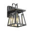 Lanterne murale d'extérieur noire H 10,6 po