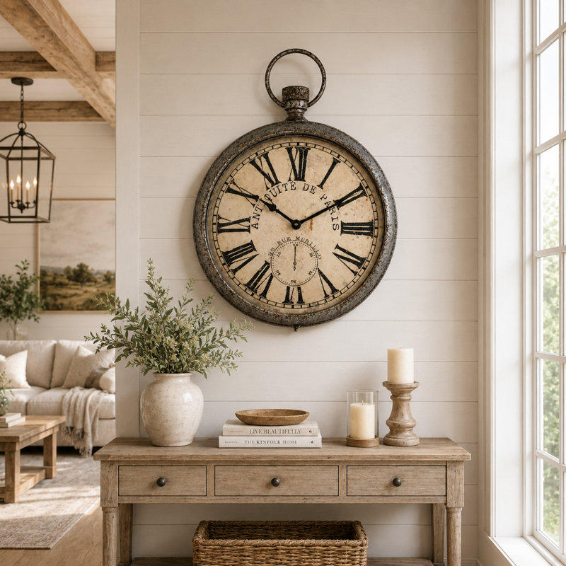 Metal Analog Wall Clock