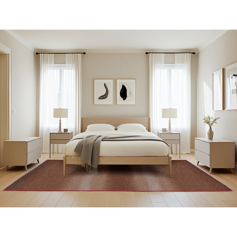 Tapis brun / gris Scotia, Rectangle 5 pi x 8 pi
