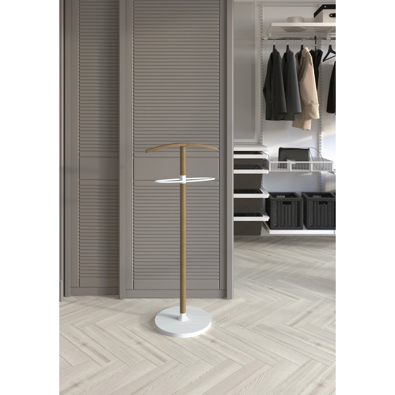 Norris Solid Wood Freestanding Valet Stand