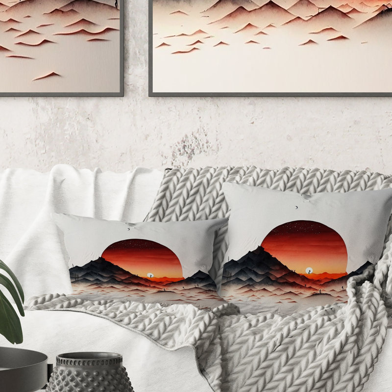 Coussin Epic Red Moon Sunset II