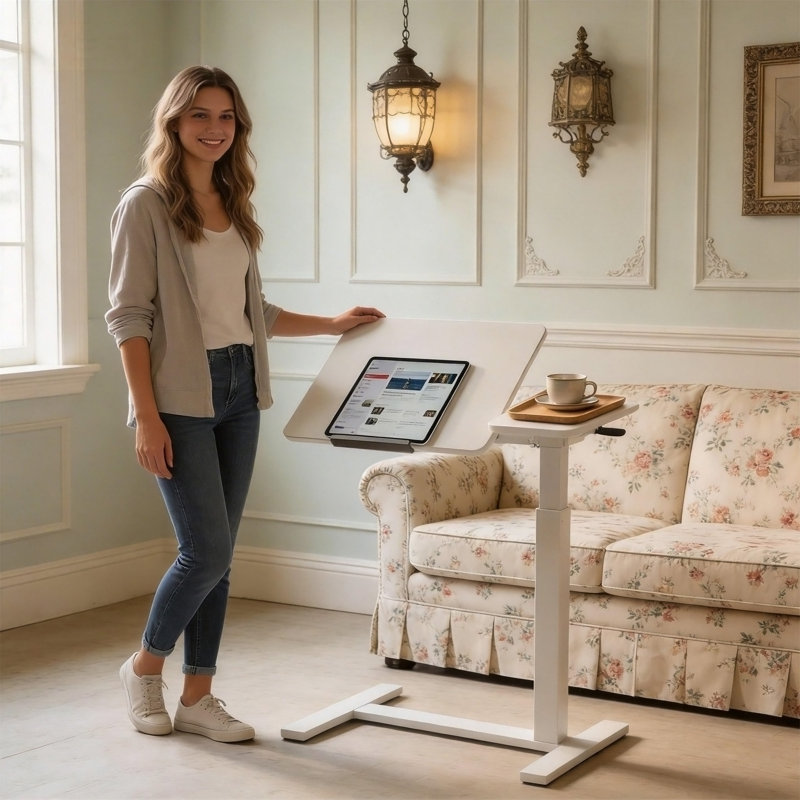 Single Coffee Table, Blanc