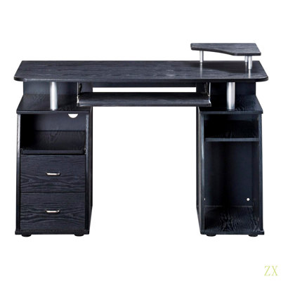 Bureau d'ordinateur complet avec rangement