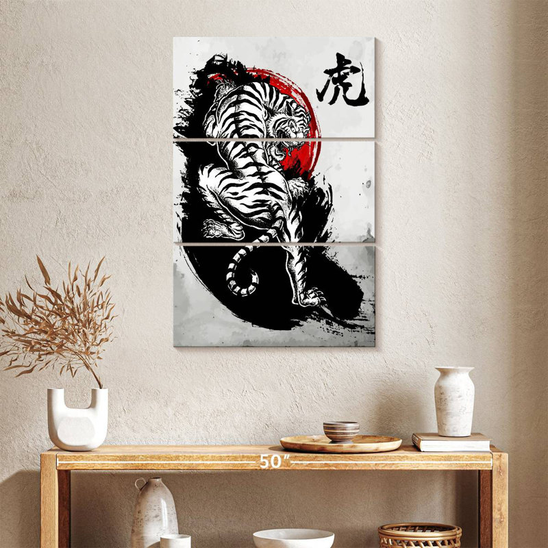 Tigre japonais Brampt, H 38 po x l 24 po