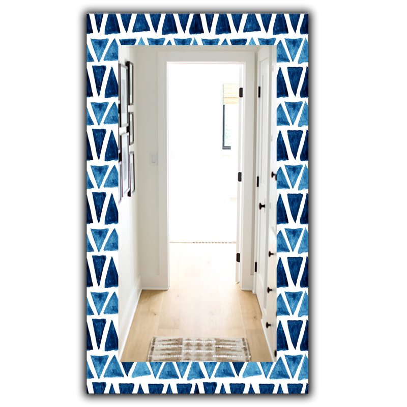 Modern Wall Mirror, 39.4" H x 29.5" W, Geometric