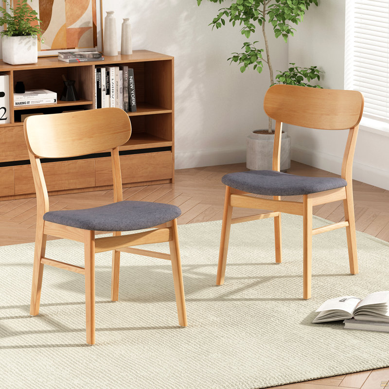 Ensemble de 2 chaises de salle à manger, Gris