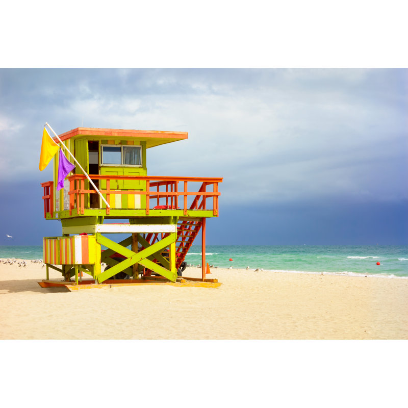 Miami Beach - Wrapped Canvas Print, 51cm H x 76cm W x 3.8cm D