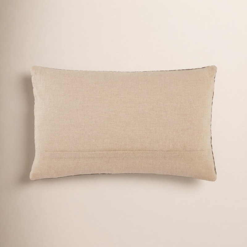 Coussin Ryans, Polyester/ Bourre en polyester, Taupe foncé, Rectangle 13" H x 21" W