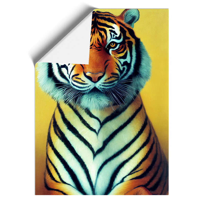 Portrait of a Tiger No.2 - Wall Art, 42cm H x 29.7cm W, Paper, No Matte