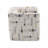 Beige Pattern Fabric Upholstered Chair W/Swivel Function