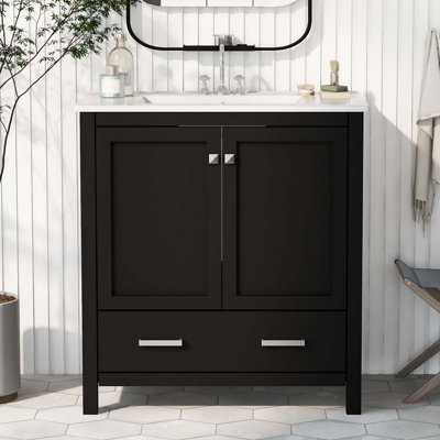 Meuble-lavabo 30 po avec lavabo simple
