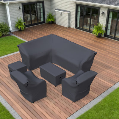 Housses pour conversation d'extérieur en rotin Ansis