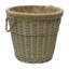 Hand Woven Wicker Laundry Basket with Handles