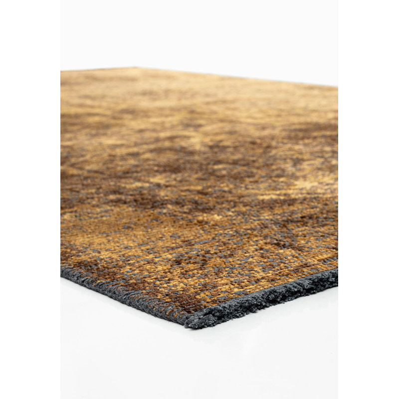 Rapture Abstract Area Rug in Brown, Rectangle 6'7" x 8'3"