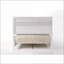 Cadre de lit grand lit blanc ultrabrillant avec panneau en acrylique Tiroirs de rangement dissimulés pour la chambre principale
