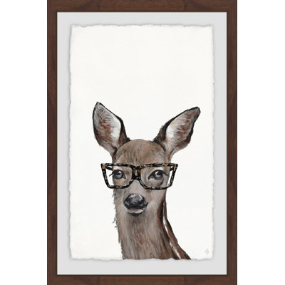 Tallassee 'Brown Hippie Deer' Framed Print