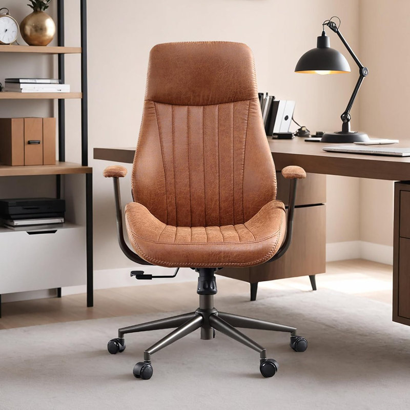 Chaise de bureau Mid Century Modren - Suède Fuax