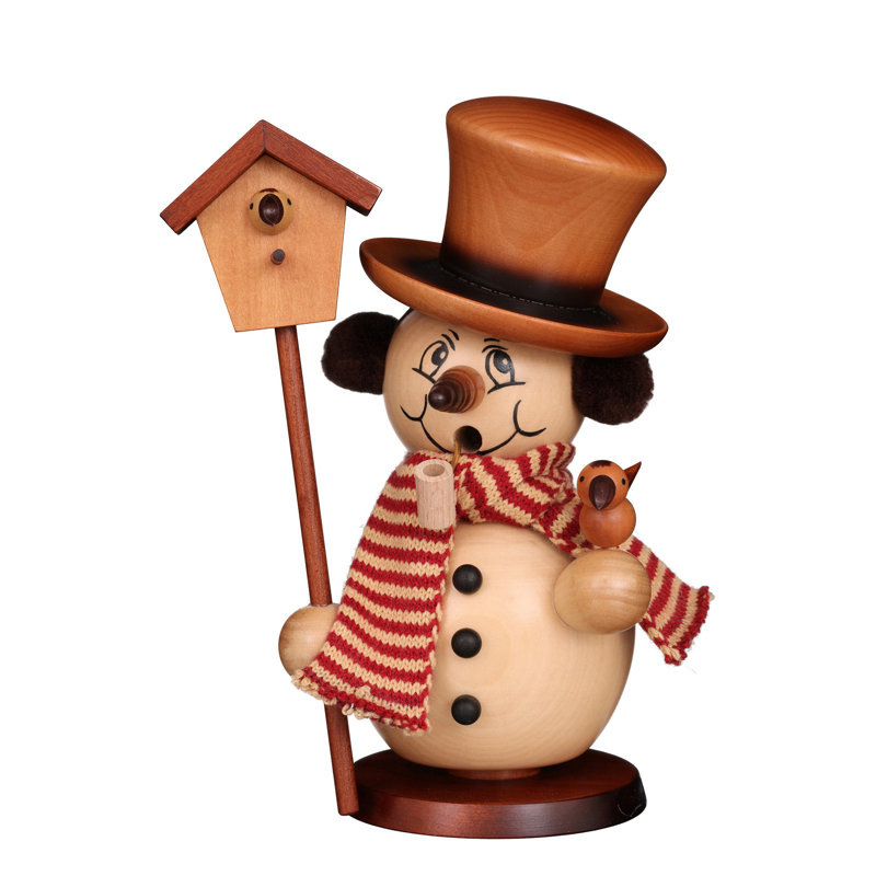 Christian Ulbricht Smoker - Snowman With Bird (Natural)