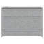 Grand lit escamotable avec grands tiroirs et USB, gris brossé-1500704251