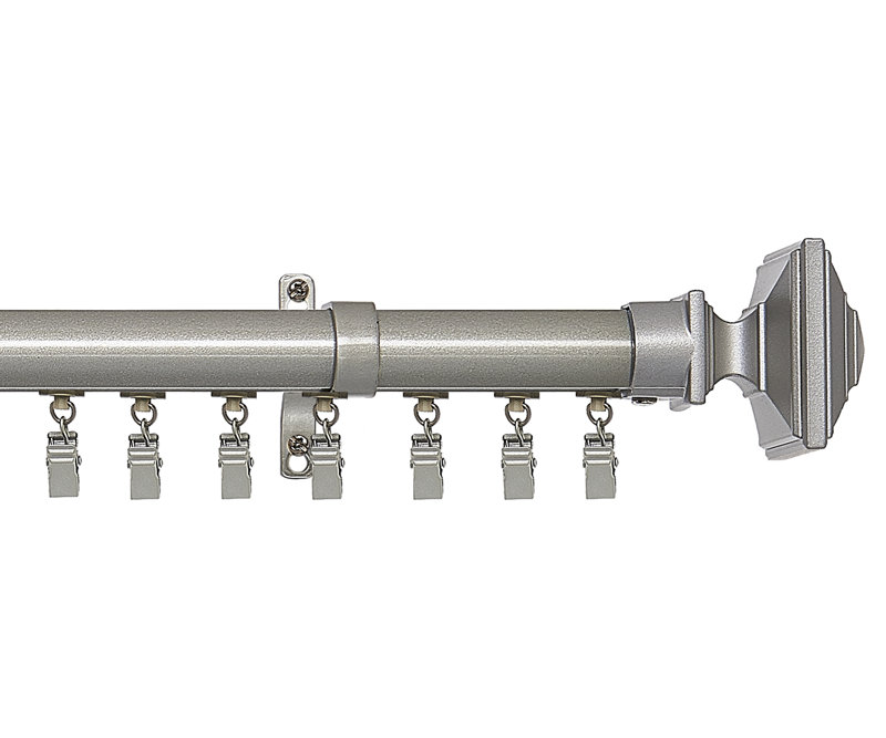 Brogdon Single Curtain Rod, 74" W