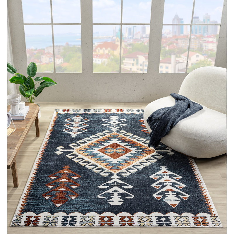 Tapis bleu marine United Weavers Stratton   , Rectangle 10 pi x 13 pi 2 po