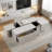 Rectangular Sliding Top Coffee Table With 2 Drawers And 2 Hidden Storage Compartments