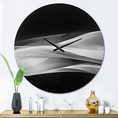 Glittering Silver Pattern - Modern wall clock