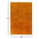Clio Handmade Wool Burnt Orange Rug