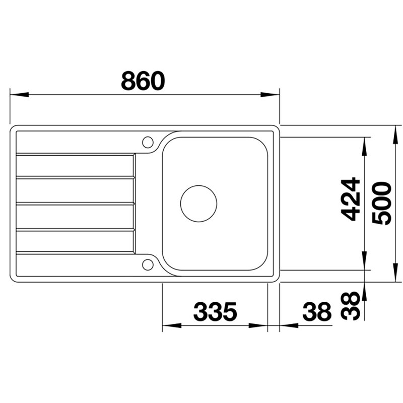 Classimo Single Bowl Inset Kitchen Sink