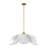 Luminaire suspendu 6 lumières Elsie en laiton chaud