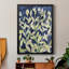 Indigo Blooming Night I, toile encadrée de qualité supérieure - prête à être accrochée-536801044-536801047