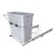 Poubelle coulissante en acier chromé Rev-A-Shelf-94092449
