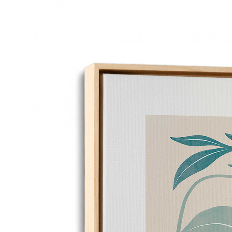 Sunlit Garden, reproduction sur toile, Cadre flottant en érable américain, H 48,75 po x l 32,75 po