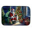 Tapis de vaisselle Keeshond and Santa Claus