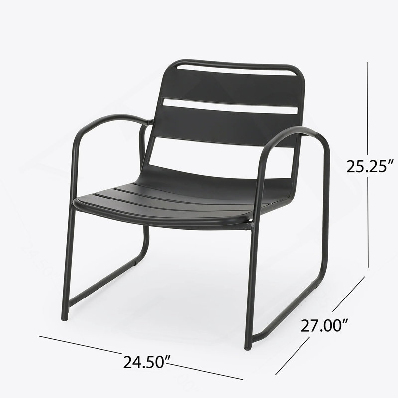 CONRAD  CHAT SET, Matte Black