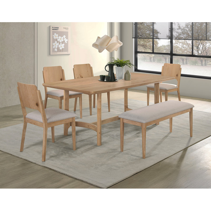 Ensemble de chaises de table de salle à manger 6 pièces