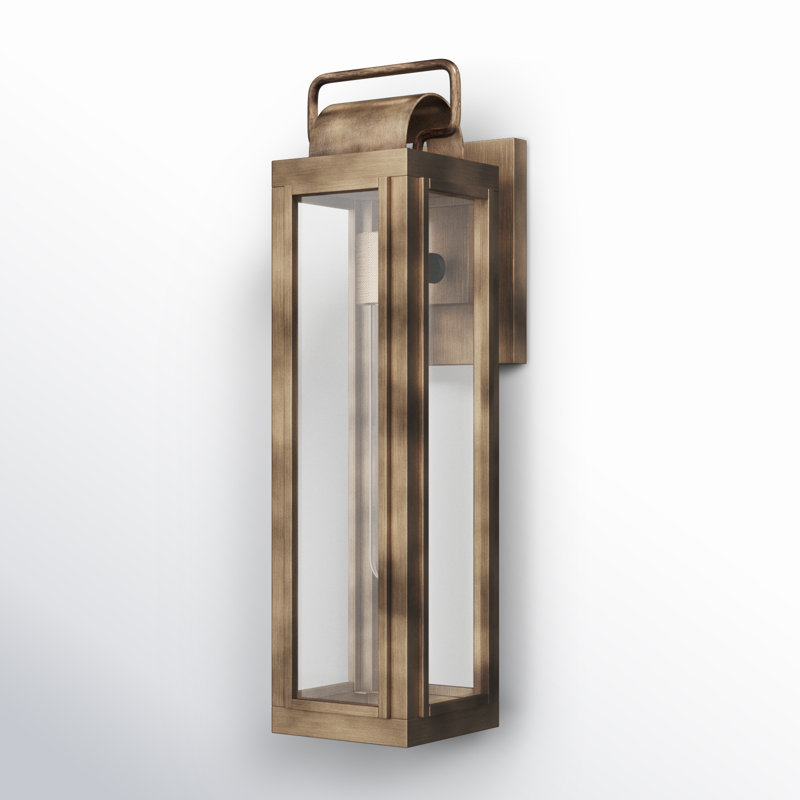Harbor Sag Outdoor Wall Lantern, 21.25" H x 5.5" W x 7.5" D, Burnished Bronze