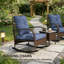 Ensemble bistro, ensemble de mobilier de balcon, ensemble de mobilier de patio en osier 3 pièces