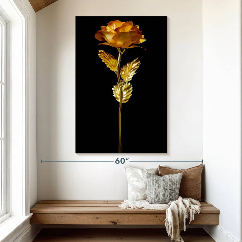 Colored Rose, 51" H x 34" W