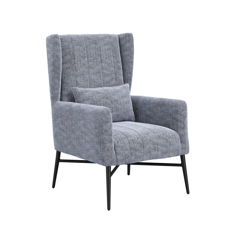 Connorville Navy Herringbone Chair