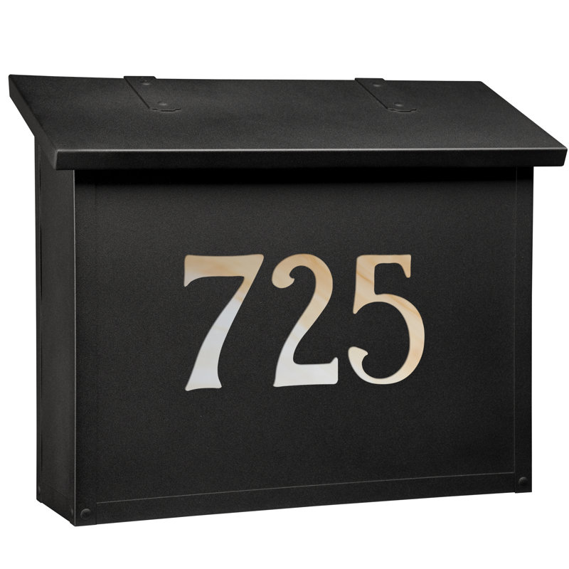 Boîte aux lettres murale classic, Oui, Miel, Noir texturé