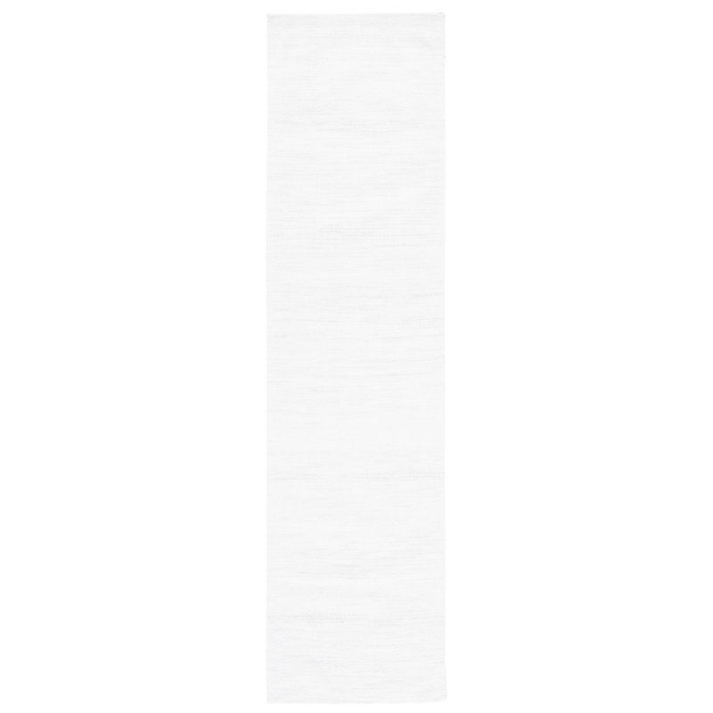 Tapis argenté / ivoire à chevrons Anjelita, Tapis de couloir 2 pi 3 po x 9 pi