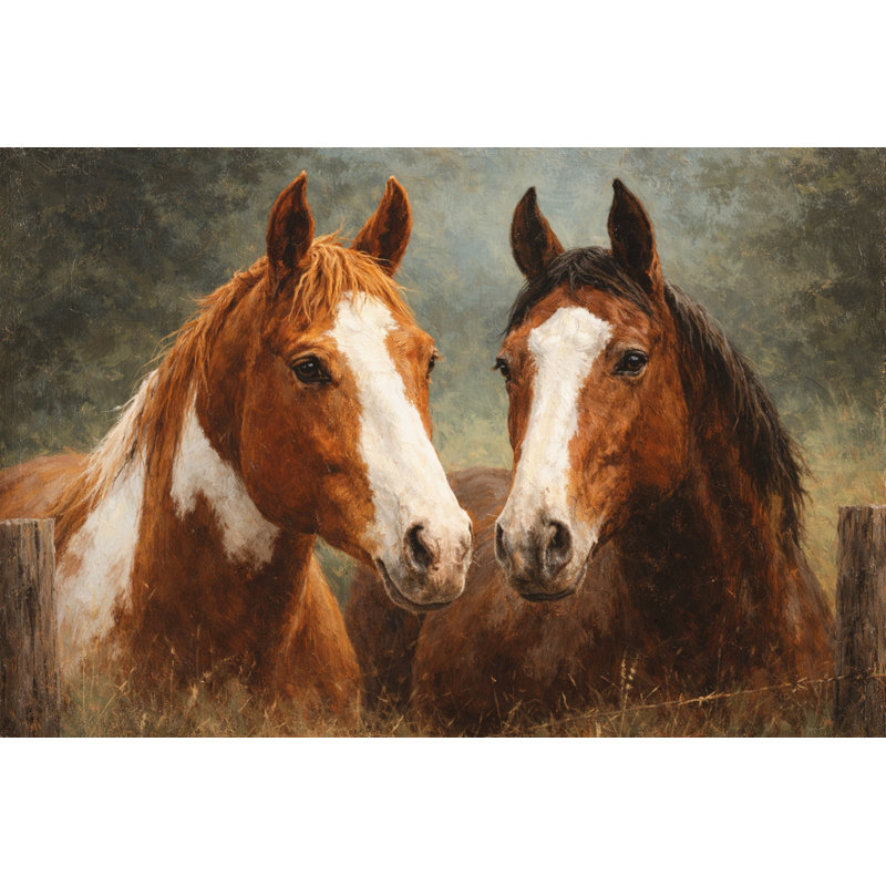 «Twin Chestnuts», art mural sur toile tendue, L 40 po x H 30 po x P 1,5 po