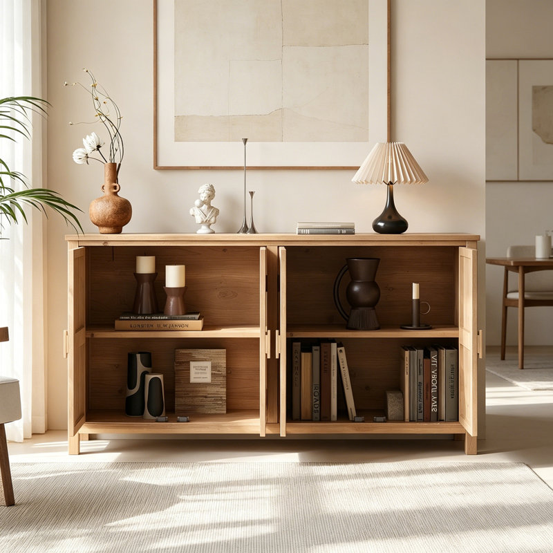 Buffet en bois avec 4 portes