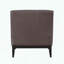Fauteuil de chambre en cuir fleur, mousse haute densité et pieds noirs-1595813302