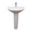 Lavabo sur pied Morning 650, avec 1 trou de robinet, trop-plein, blanc-43380098