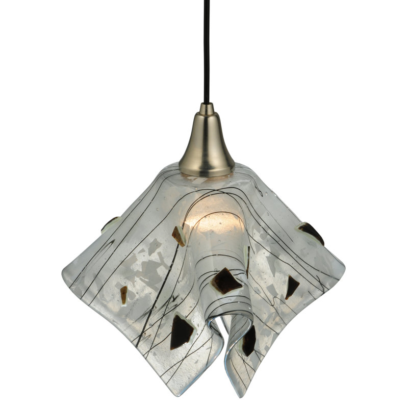 Metro Fusion 1-Light Energy Star Globe Pendant in Brushed Nickel