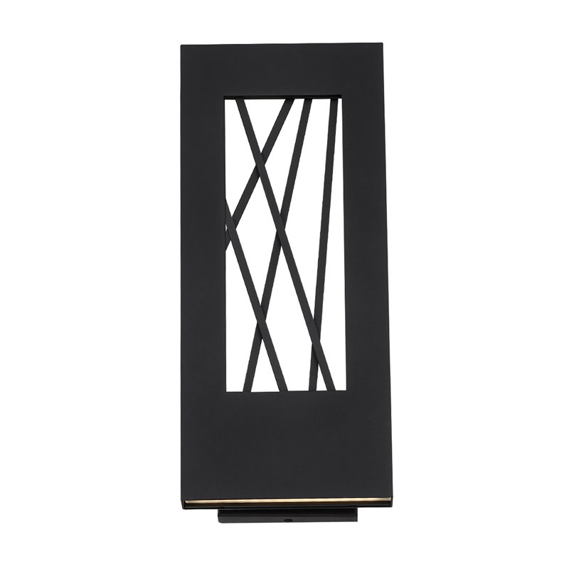 Twilight 1 - Light LED Outdoor Flush Mount, Black, 16" H x 7" W x 4" D
