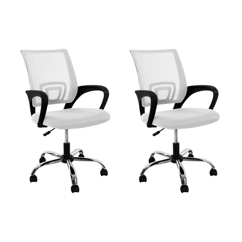 Chaise de bureau Kaibella, Blanc