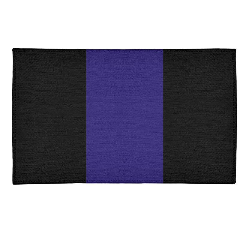Tapis en poly à rayures de football baltimore, Rectangle 2 pi x 3 pi